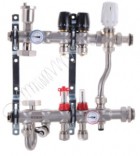 KOER Коллектор со встроенным смесит. узлом KOER KR.S1013-2 1"х2 SUS304 и евроконусами 3/4-16 (KR2945)