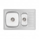 Lidz Мойка Lidz 7850 0.8мм Micro Decor (180) нерж. сталь (LIDZ7850MDEC)