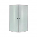 Lidz Душевая кабина Lidz ŁATWA SC80x80.SAT.LOW.FR, полукруглая для низк. поддона, высота 185 см, стекло Frost 4мм, без поддона