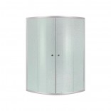 Lidz Душевая кабина Lidz ŁATWA SC90x90.SAT.HIGH.FR, полукруглая для выс. поддона, высота 160 см, стекло Frost 4мм, без поддона