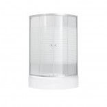 Lidz Lidz Душова кабіна Lidz WIEA SC90x90.SAT.MID.L, скло Linie 4мм Душовий піддон KUPALA ST90x90x26 Панель KUPALA TP90x