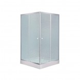 Lidz Lidz Душевая кабина Lidz WAWEL SC80x80.SAT.LOW.FR, стекло Frost 4мм + Душевой поддон MAZUR ST80x80x16
