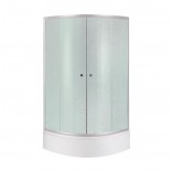 Lidz Lidz Душова кабіна Lidz ATWA SC80x80.SAT.MID.FR, скло Frost 4мм Душовий піддон KUPALA ST80x80x26 Панель KUPALA TP80