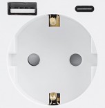 1DAL Механизм розетки 1DAL | USB + Type-C, Белый