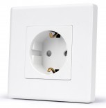 1DAL Розетка 1DAL | Белый, З/К + шторки (P86-ST.WT)