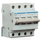Hager Автоматический выключатель Hager In=63А,4п,С,6kA (MC463A)