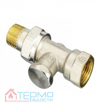 Угловой запорный клапан Danfoss RLV-S-15 (1/2") - магазин Терморадости ...